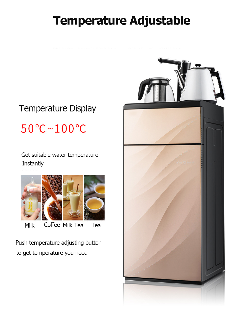 Tea coffee bar luke warm water dispenser MTWD-TB02