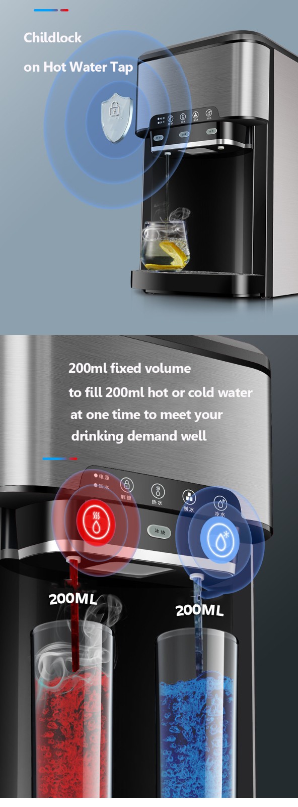 Water dispenser with ice maker MTWD-ICE01 Water dispenser with ice maker MTWD-ICE01