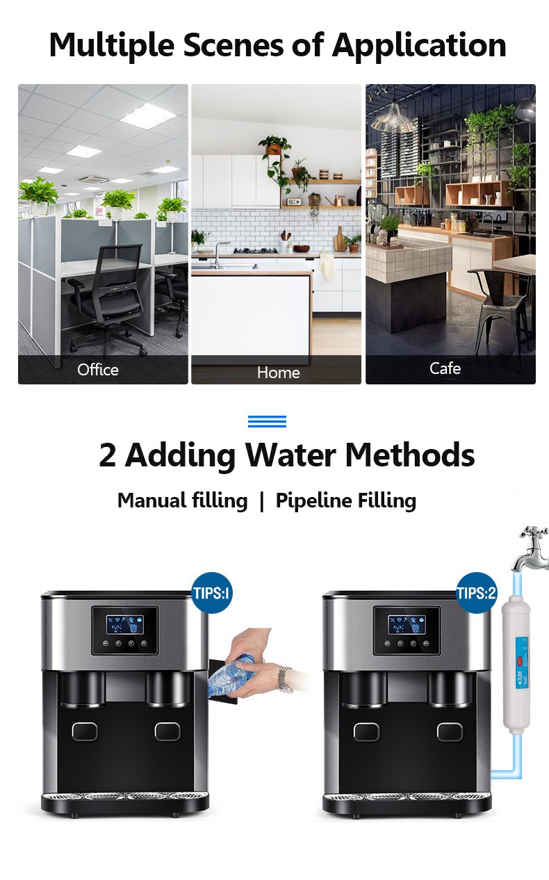 Water dispenser with ice maker ice crusher  MTWD-ICE04