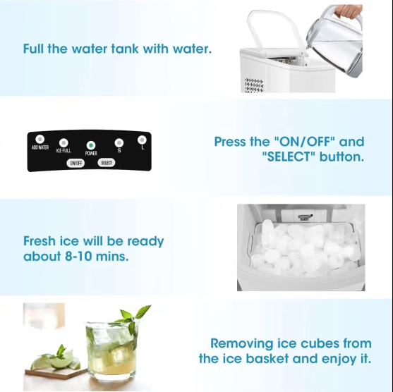 Portable mini ice maker MT-ICE05 Portable mini ice maker MT-ICE05