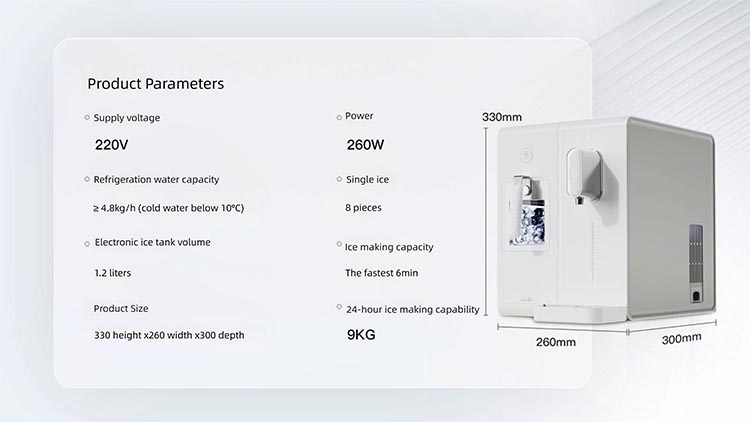 Water dispenser with ice maker MTWD-ICE07 Water dispenser with ice maker MTWD-ICE07