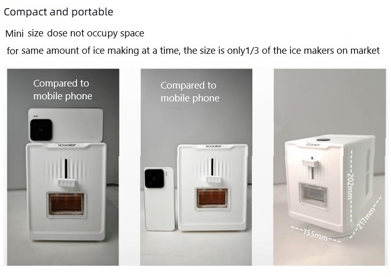 Mini ice maker MTWD-ICE10 chilled water ice cream  ice maker