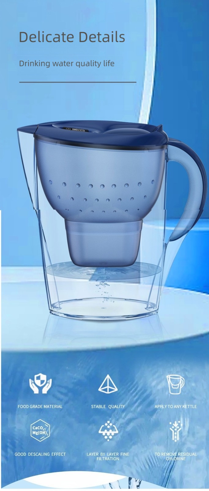 Gift star water pitcher filter jug MTWP-035 Gift star water pitcher filter jug MTWP-035
