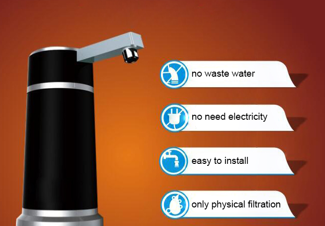 Mother and Baby Faucet mounted single cartridge UF water filter MTWP-CTMB