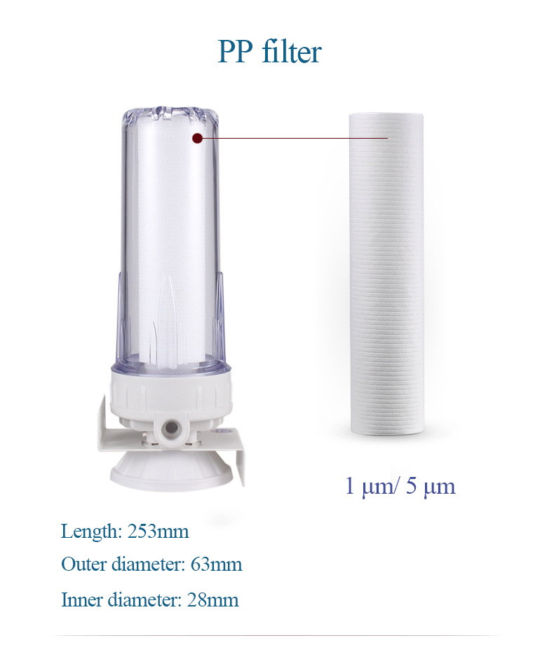 Under sink 1 stage PP water filter MTWP-US01