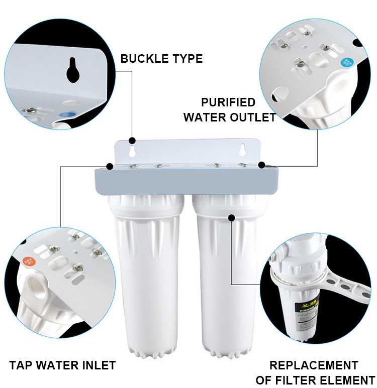 Under sink two stages simple water filter MTWP-US02A