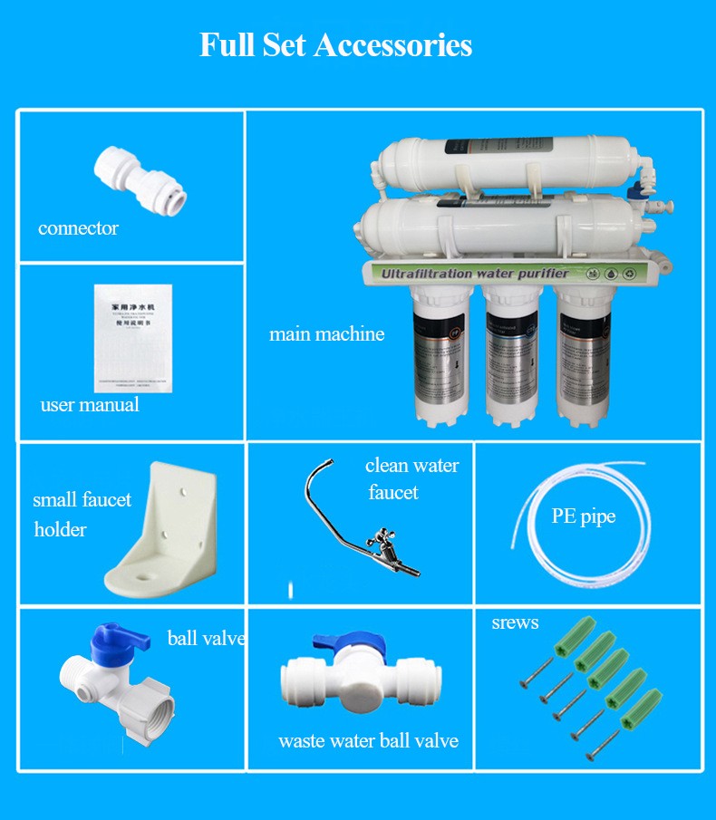 6-stage mini UF water purifier  MTWP-UFS6