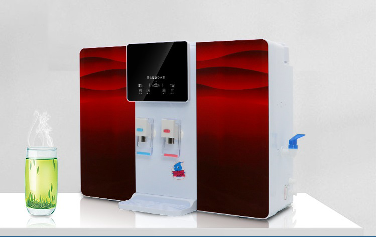 Tabletop 5-stage RO water purifier dispenser cold hot faucets