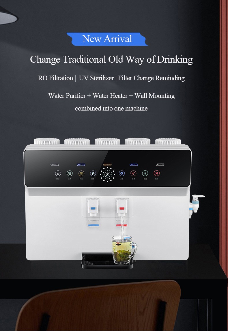 Tabletop 5-stages RO water purifier heating no cooling MTWP-T068