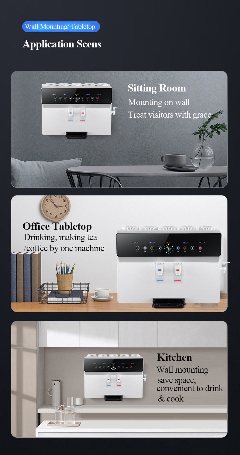 Tabletop 5-stages RO water purifier heating no cooling MTWP-T068