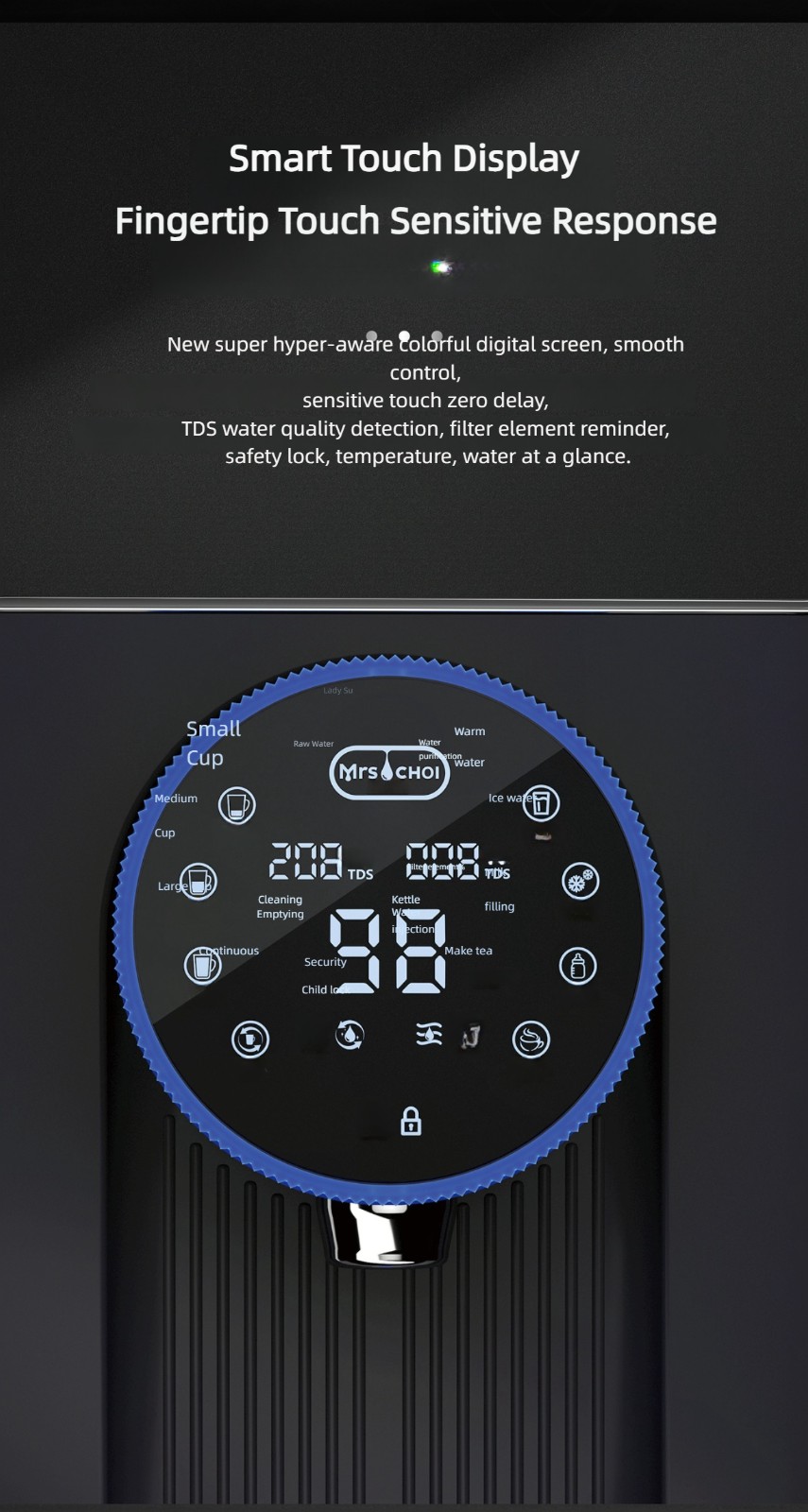 Tabletop no installation alkaline RO water purifier with heating cooling MTWP-T070 Tabletop no installation alkaline RO water purifier with heating cooling MTWP-T070