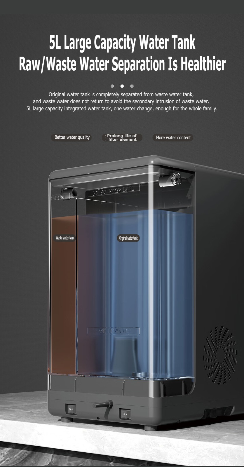 Tabletop no installation alkaline RO water purifier with heating cooling MTWP-T070 Tabletop no installation alkaline RO water purifier with heating cooling MTWP-T070