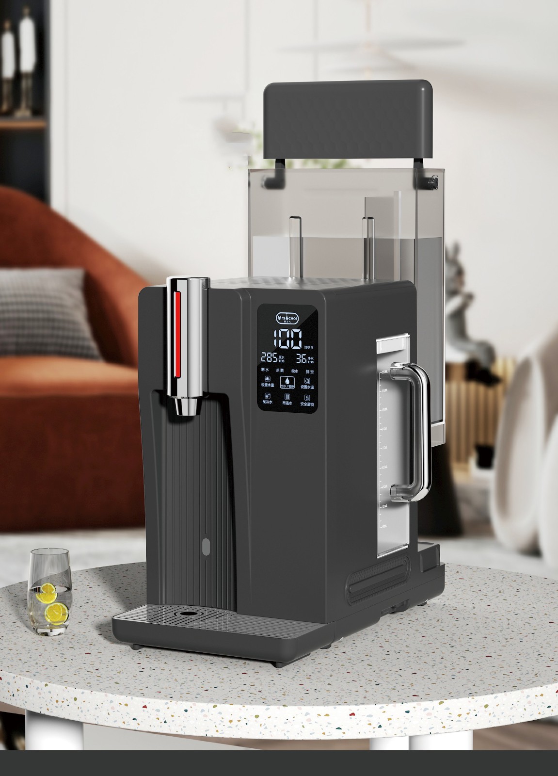 Tabletop no installation mineralization RO water purifier with heating cooling MTWP-T071 Tabletop no installation mineralization RO water purifier with heating cooling MTWP-T071