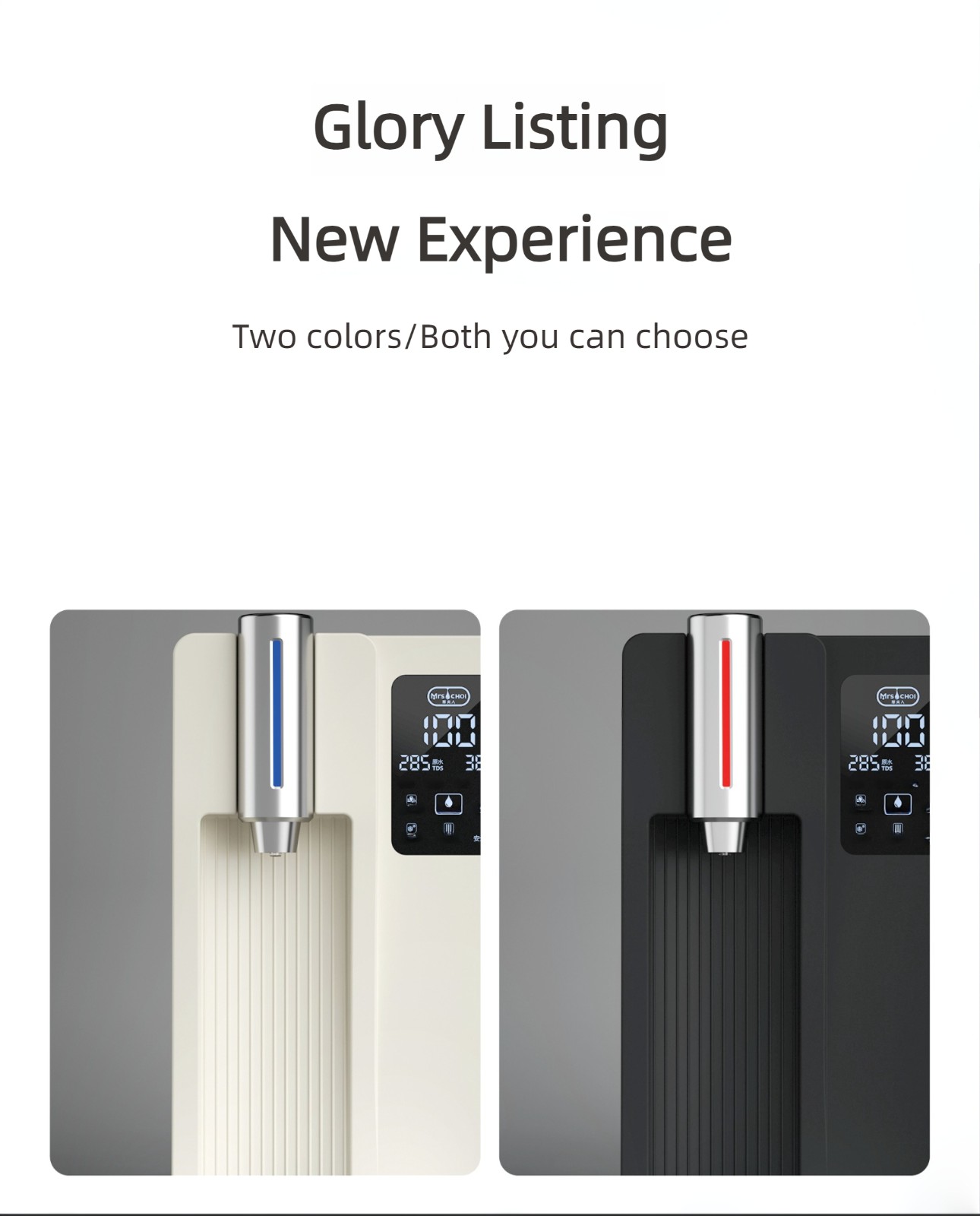 Tabletop no installation mineralization RO water purifier with heating cooling MTWP-T071 Tabletop no installation mineralization RO water purifier with heating cooling MTWP-T071