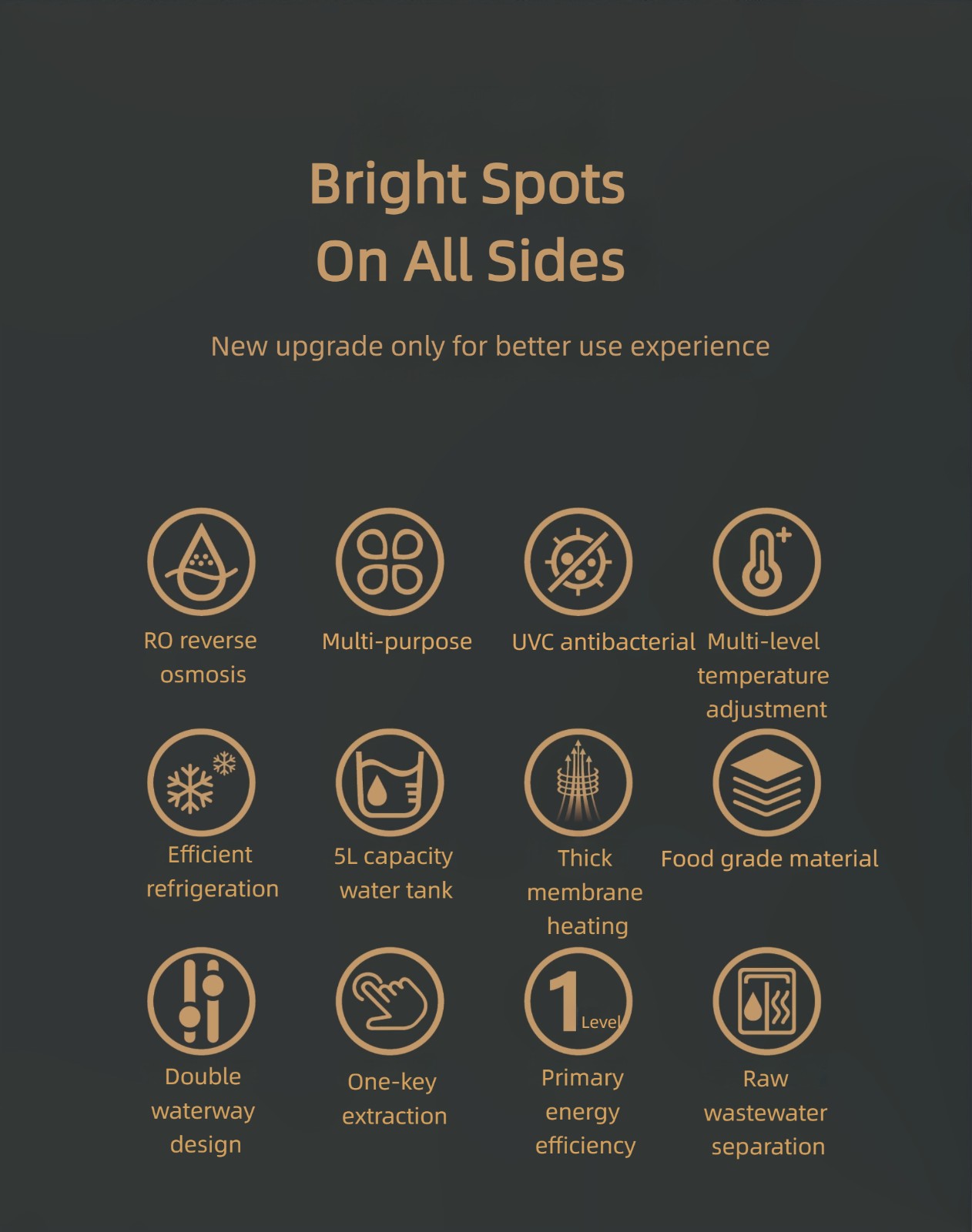 Tabletop no installation mineralization RO water purifier with heating cooling MTWP-T071 Tabletop no installation mineralization RO water purifier with heating cooling MTWP-T071