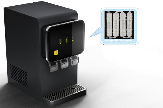 Tabletop water dispenser with RO filters MTWP-T077UF/RO Tabletop water dispenser with RO filters MTWP-T077UF/RO