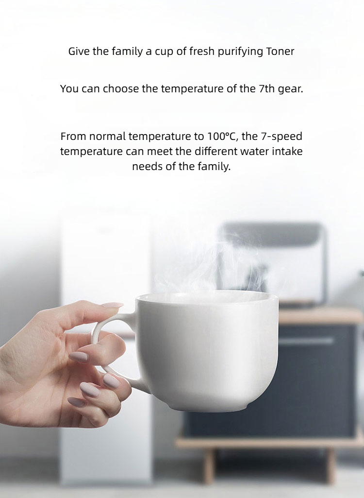 Tabletop RO water purifier dispenser hot water hydrogen generator MTWP-T075