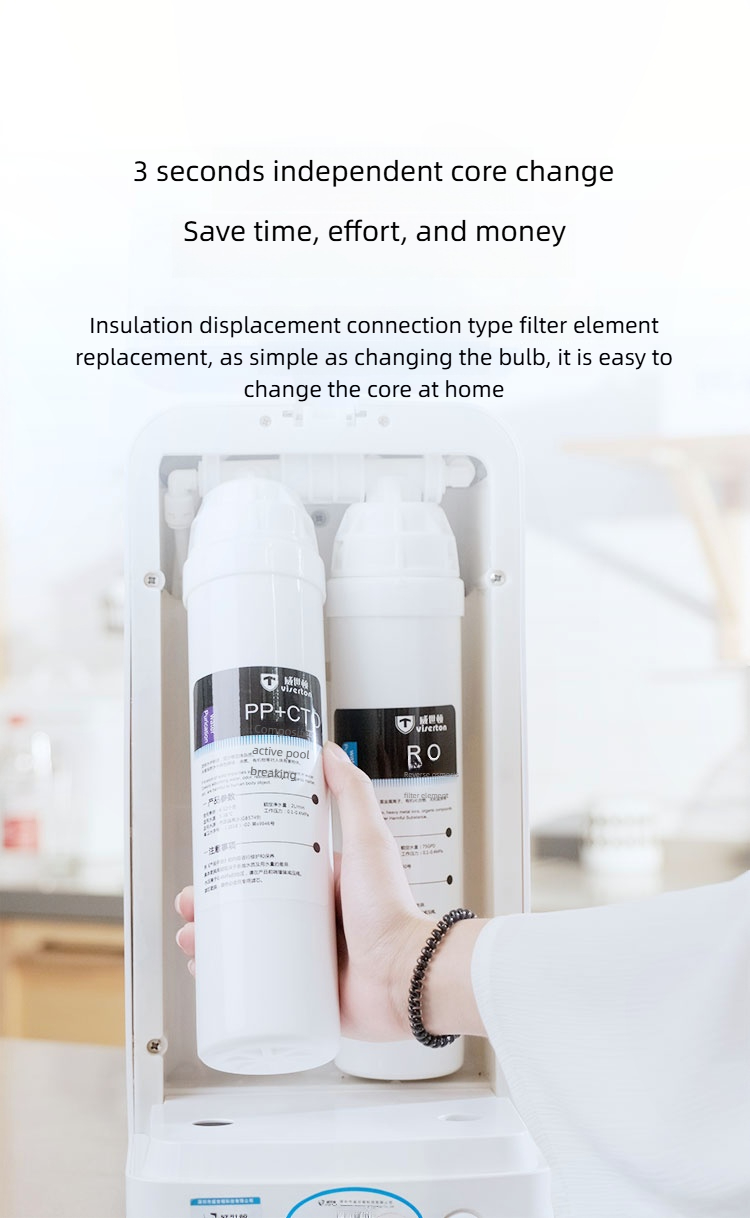 Tabletop RO water purifier dispenser hot water hydrogen generator MTWP-T075