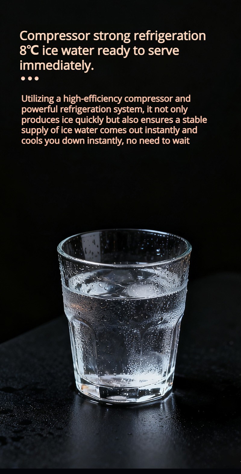 Tabletop 4-stage RO water purifier dispenser with 6 temperatures ice maker MTWP-T079