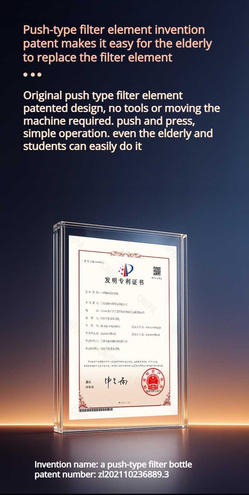 Tabletop 4-stage RO water purifier dispenser with 6 temperatures ice maker MTWP-T079