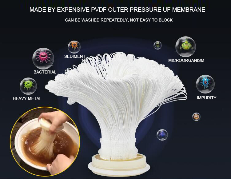 How to wash whole house stainless steel UF water filter -video case in Guadeloupe