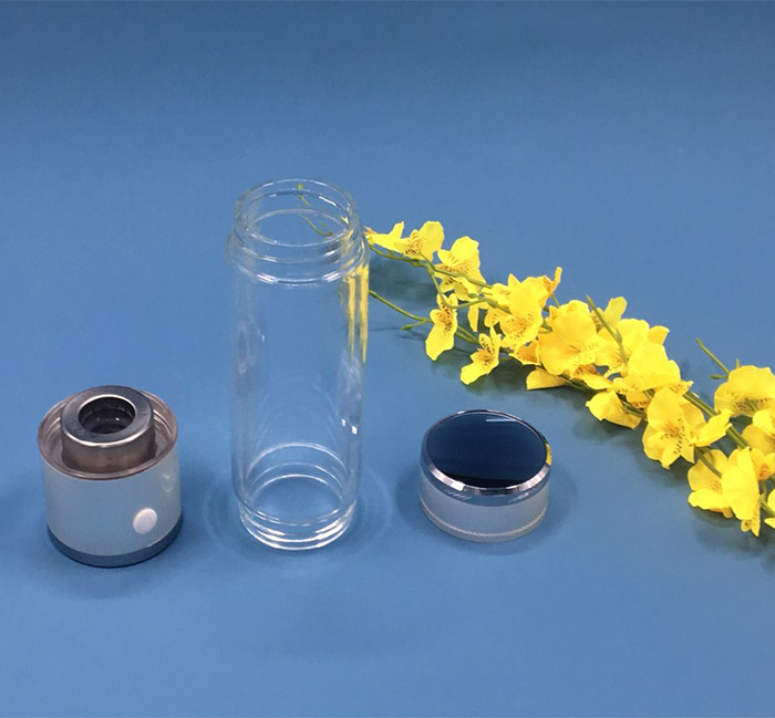 Portable Hydrogen Water Making Bottle SPE Membrane Waste Water & Air Discharge