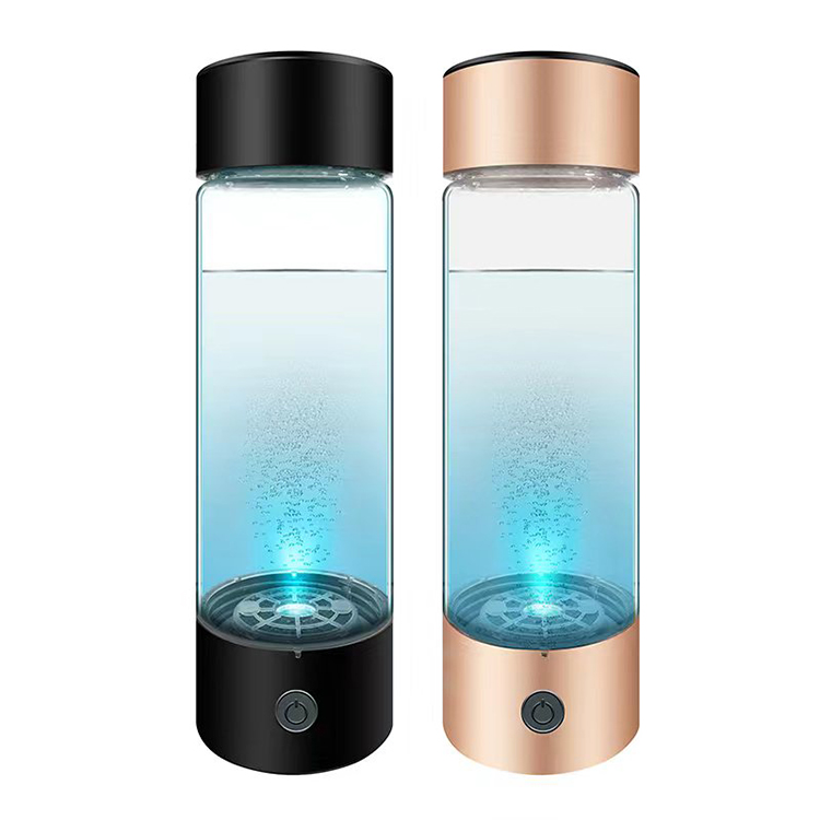 MT-H267C gold/black/red/blue/purple/steel hydrogen water generator bottle