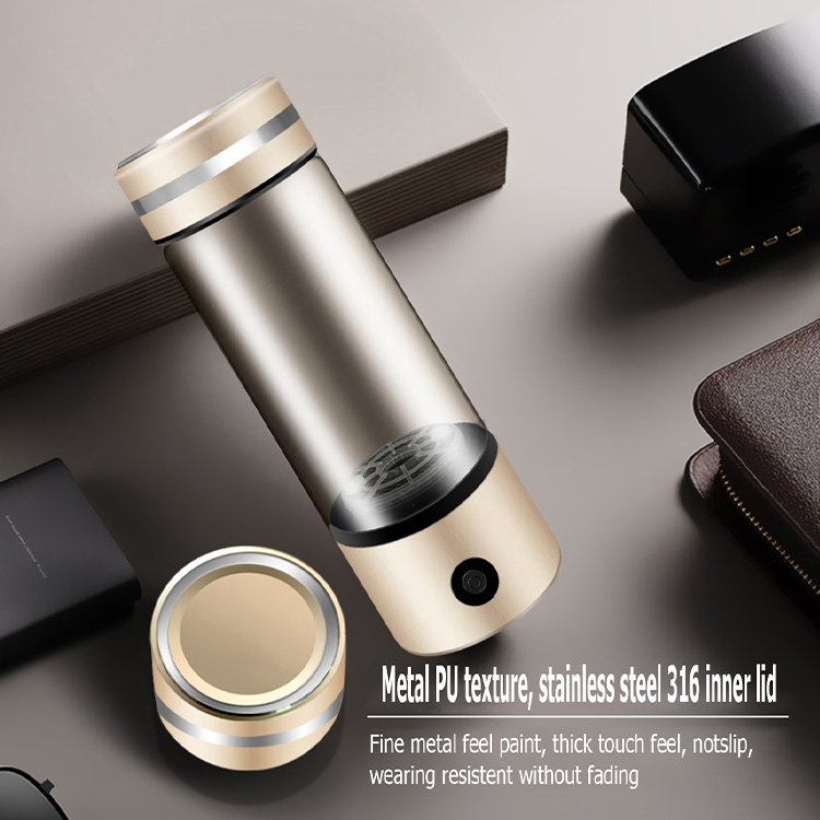 MT-H266C gold color hydrogen water generator bottle