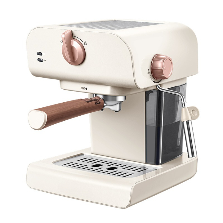 Italian coffee maker MT-CM08 white color, with milk frother
