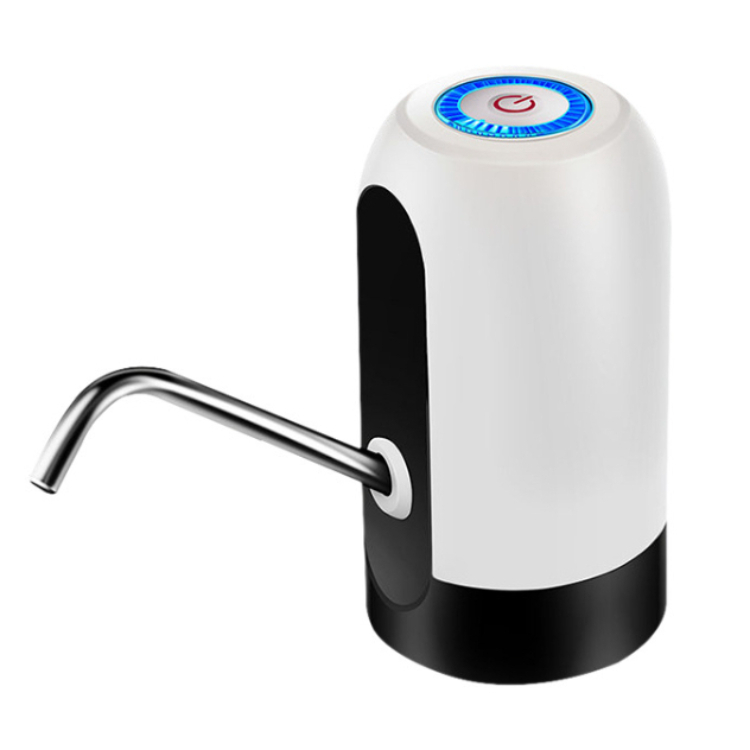 White bottled water pump dispenser  MTWD-01B (white/black base)