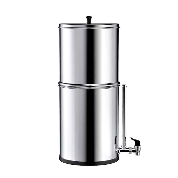 Tabletop gravity type stainless steel water purifier MTWP-SS10