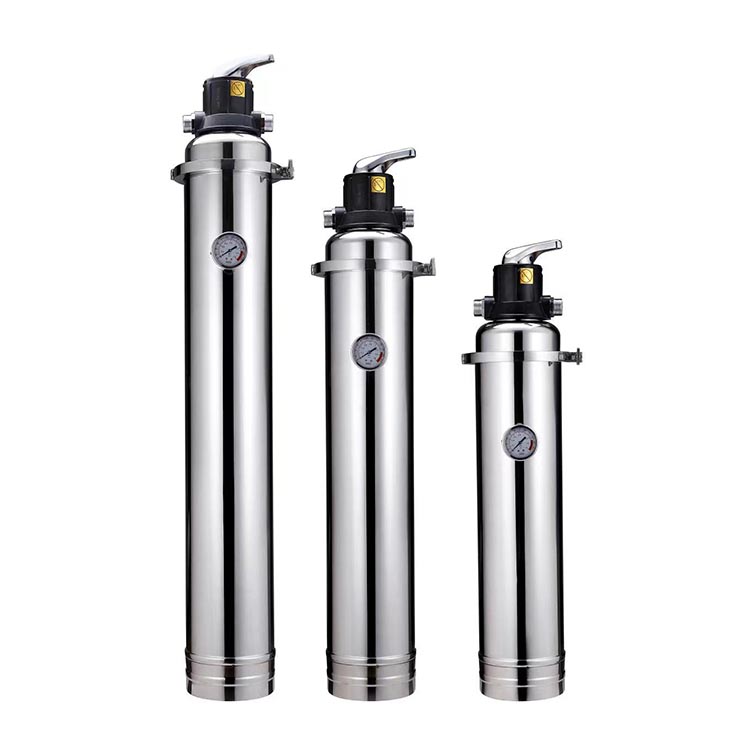 Vertical whole house Stainless steel PVDF UF water filter  manual valve series