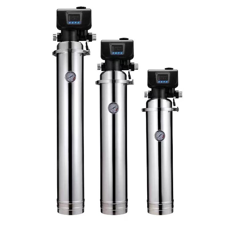 Vertical whole house Stainless steel PVDF UF water filter  automatic valve series
